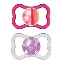 MAM Air Pacifier +6 mths TWIN PACK ( PINK )