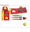 GIOTTO Be-bè Super Large Pencil 6 assorted