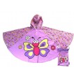 Bugzz Kids Stuff Rain Poncho - BUTTERFLY