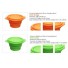 BeBeLock 100% SILICON Collapsible Feeding Bowl with Lid Cover