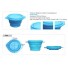 BeBeLock 100% SILICON Collapsible Feeding Bowl with Lid Cover